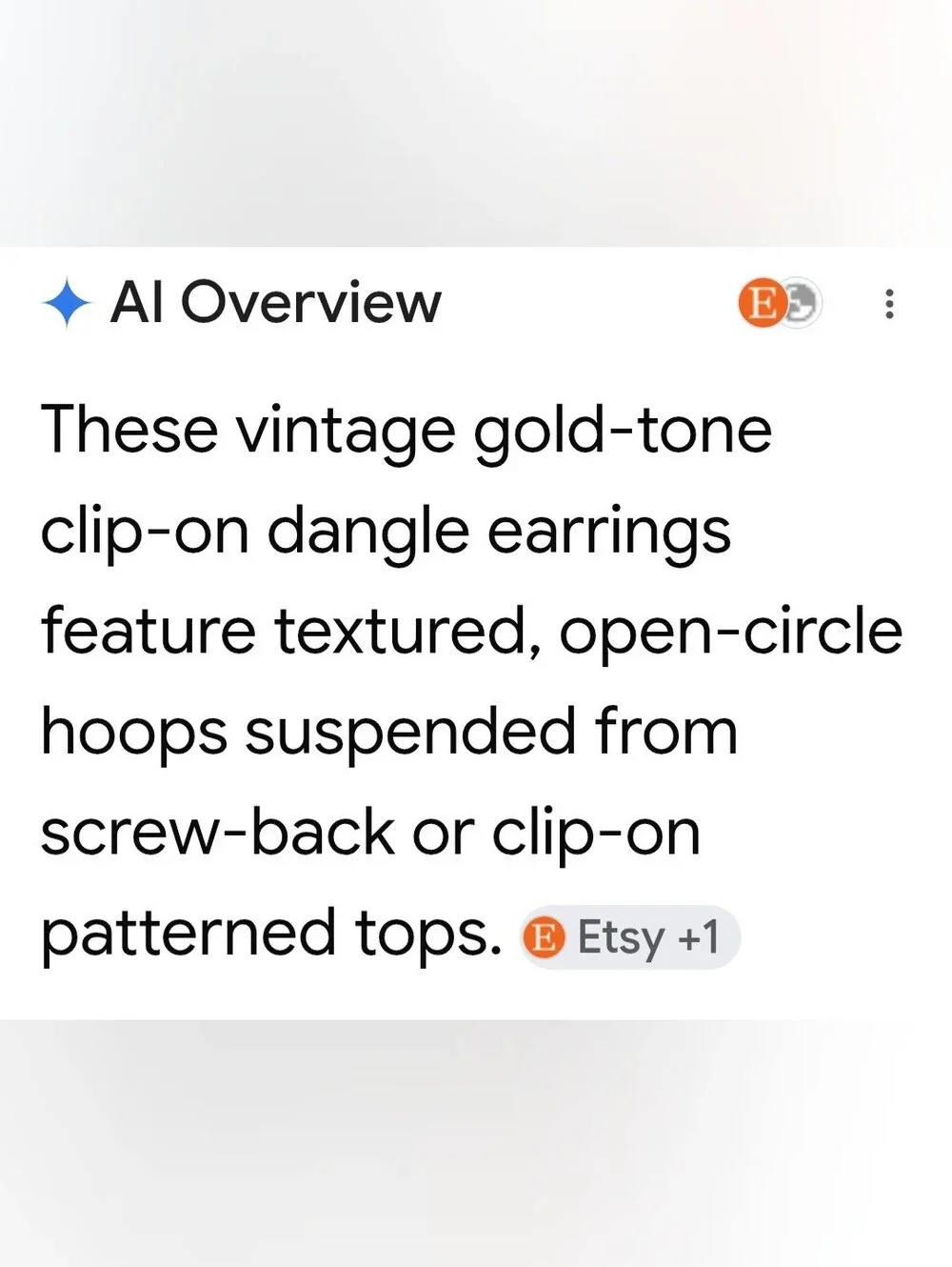 Vintage Gold Textured Open Circle Drop Earrings - Women Jewelry